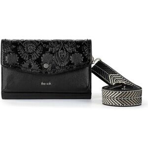 The Sak Redwood Smartphone Crossbody in Black Leather